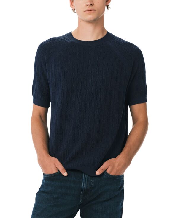 バッファロー・デイビッド・ビトン メンズ アウター ニット・セーター Buffalo David Bitton Men's Wipped Textured Knit Sweater Whale｜ReVida 店 12,690円