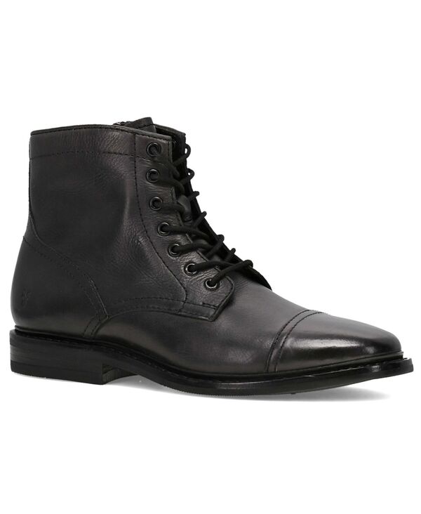 飛球 メンズ シューズ ブーツ・レインブーツ アンクル スピード競技 Frye Men\u0027s Paul Mid Lace-Up Ankle Boots Black 黒いこと