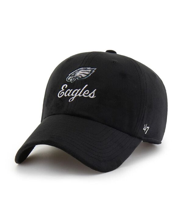 47 ブランド レディース アクセサリー 帽子 '47 Brand Women's Black Philadelphia Eaglespirited Clean Up Adjustable Hat Black ブラック 9,086円