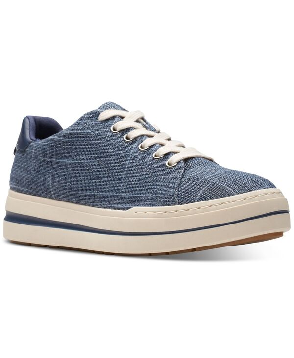 クラークス レディース シューズ スニーカー プラットフォーム レース Clarks Women's Cloudsteppers Audreigh Sun Lace-uplatform Sneakers Denim Interest デニム