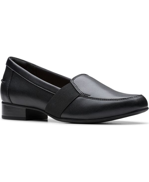 クラークス レディース シューズ スリッポン・ローファー Clarks Women's Juliet Beat Slip-On Loafers Black Leather ブラック