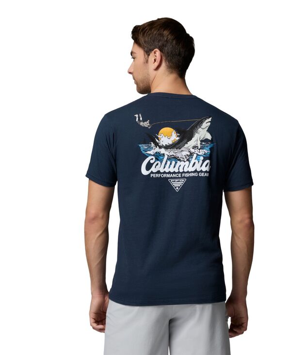 コロンビア メンズ トップス Tシャツ グラフィック Columbia Men's PFG Ruh Roh Graphic T-Shirt Columbia Navy ネイビー