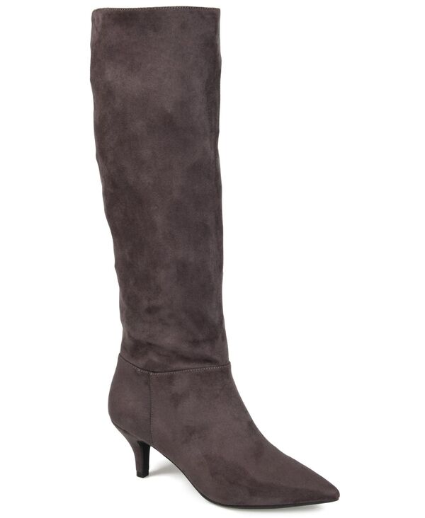 ジュルネ コレクション レディース シューズ ブーツ・レインブーツ Journee Collection Women's Vellia Extra Wide Calf Boots Gray グレー｜ReVida 店