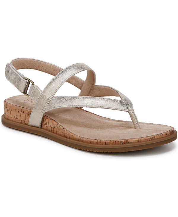 ソウルニュトライザー レディース シューズ サンダル Soul Naturalizer Women's Carolyn Demi-Wedge Sandals Gold Faux Leather ゴールド