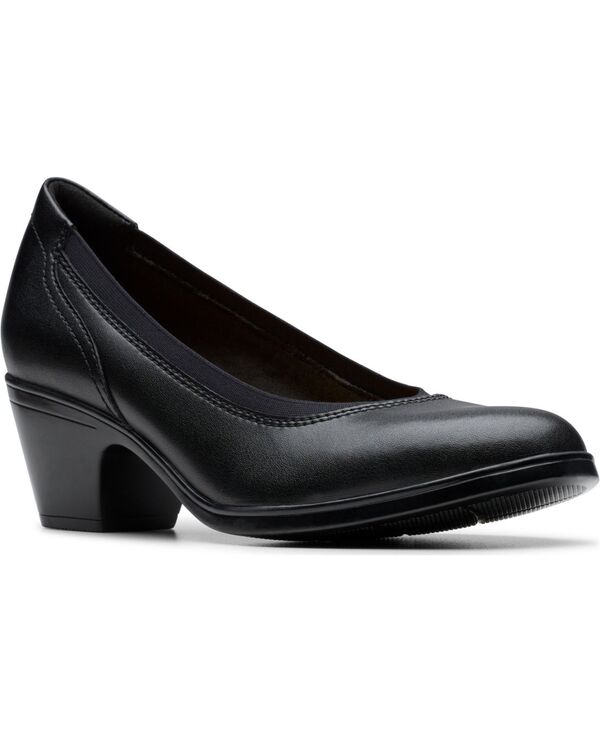 クラークス レディース シューズ スリッポン・ローファー Clarks Women's Emily2 Edyth Slip-On Pumps Black Leather ブラック