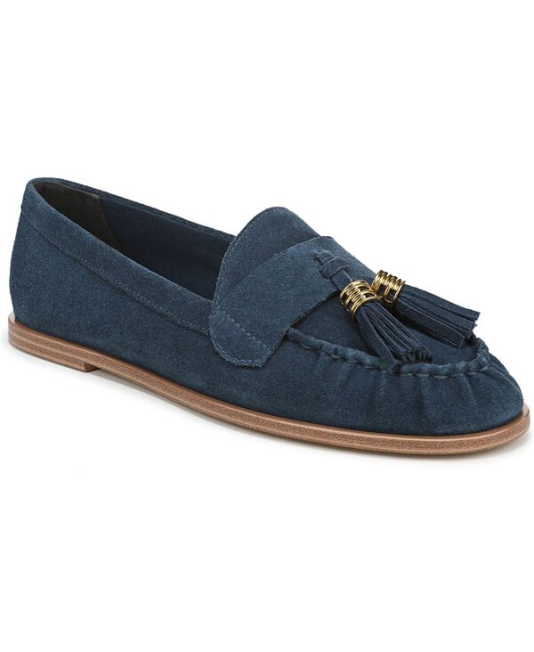 フランコサルト レディース シューズ スリッポン・ローファー Franco Sarto Women\u0027s Carita Pointed Toe Loafers Lapis Blue Leather 青色 靴-レディース靴