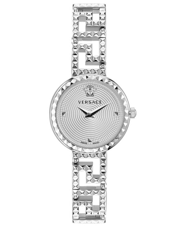 ヴェルサーチ レディース アクセサリー 腕時計 Tシャツ Versace Women's Greca Goddessilver Stainlessteel Bracelet Watch 28mm Silver シルバー