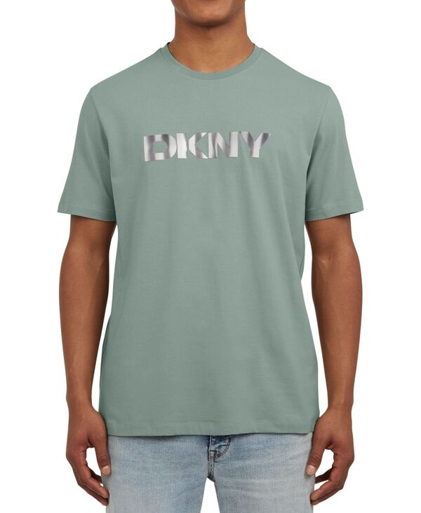 ダナ キャラン ニューヨーク メンズ トップス Tシャツ DKNY Men's Aldo Tee Green tea グリーン