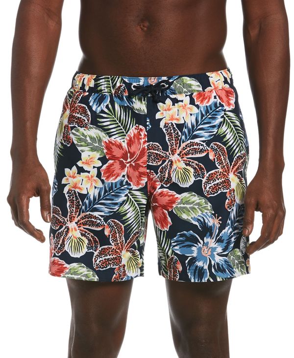 再再販 楽天市場 オリジナルペンギン メンズ ハーフパンツ ショーツ 水着 Men S Quick Dry Hawaiian Floral Print 6 Swim Trunks Dark Sapphire Revida 楽天市場店 手数料安い Eliezerinvestmentslimited Com