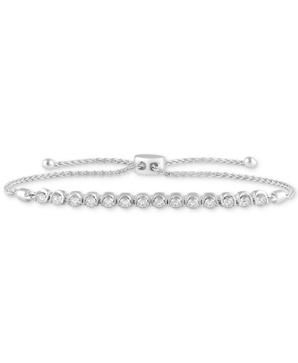 フォーエバー グロウン ダイヤモンズ レディース アクセサリー ブレスレット・バングル・アンクレット Forever Grown Diamonds Lab-Creatediamond Bolo Bracelet (1/4 ct.w.) in Sterling Silver シルバー