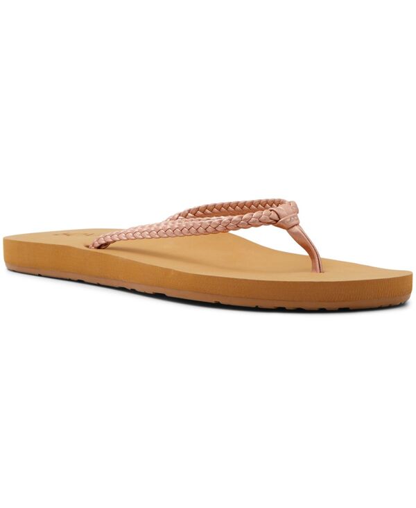 ロキシー レディース シューズ サンダル Roxy Women's Costaslip-On Flip-Flops Brown Overflow ブラウン