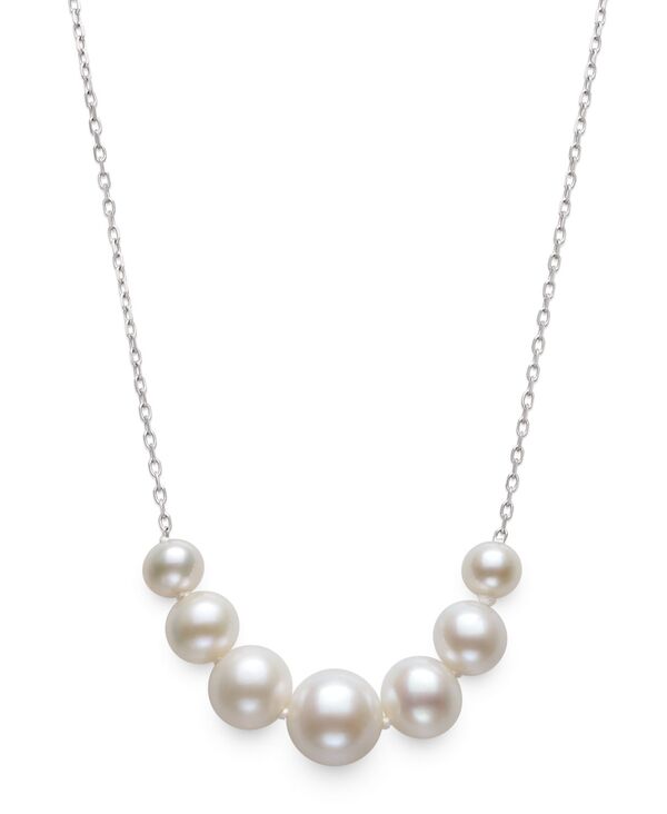 ベル ドゥ メール レディース アクセサリー ネックレス・チョーカー・ペンダントトップ レース Belle de Mer Cultured Freshwater Pearls (4-7mm) in Sterling Silver Necklace White ホワイト