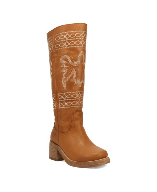 ディンゴ レディース シューズ ブーツ・レインブーツ レザー Dingo Women's Avalon Leather Bootan タン｜ReVida 店