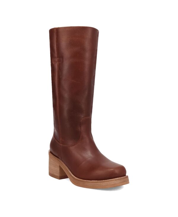 ディンゴ レディース シューズ ブーツ・レインブーツ レザー Dingo Women's Vagabond Leather Boot Brown ブラウン｜ReVida 店