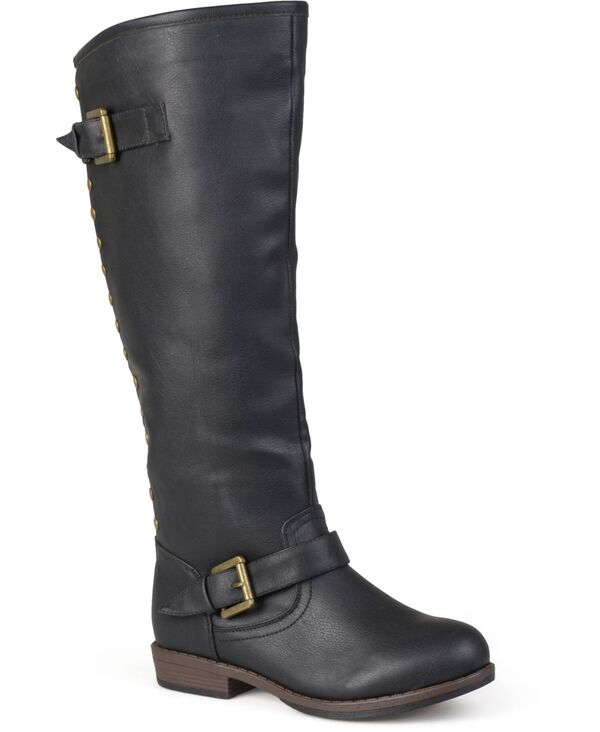 ジュルネ コレクション レディース シューズ ブーツ・レインブーツ Journee Collection Women'spokane Knee High Boots Black ブラック｜ReVida 店