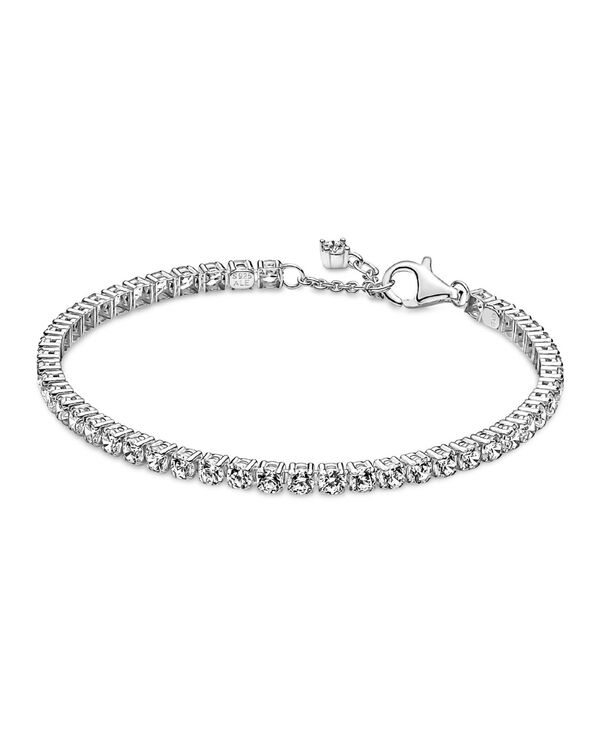 パンドラ レディース アクセサリー ブレスレット・バングル・アンクレット Pandora Cubic Zirconia Sparkling Tennis Bracelet Silver シルバー