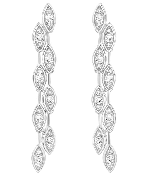 ラップド イン ラヴ レディース アクセサリー ピアス・イヤリング Wrapped in Love Diamond Long Drop Earrings (1/2 ct.w.) in 14k Gold or 14k White Gold ホワイト