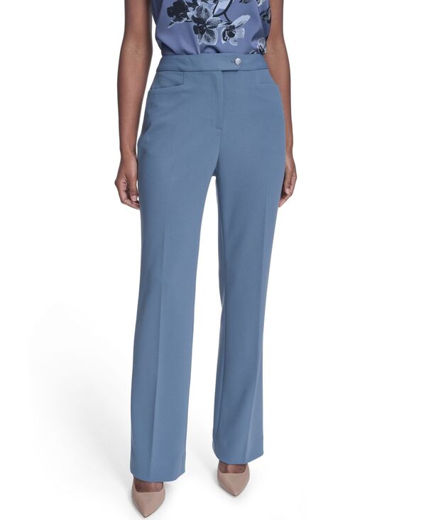 カルバンクライン レディース ボトムス カジュアルパンツ プチ Calvin Klein Petite Fullength Straight Pants Flint