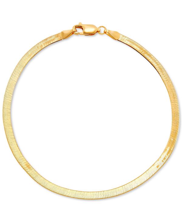 イタリアン ゴールド レディース アクセサリー ブレスレット・バングル・アンクレット Italian Gold Herringbone Link Chain Bracelet in 10k Gold ゴールド