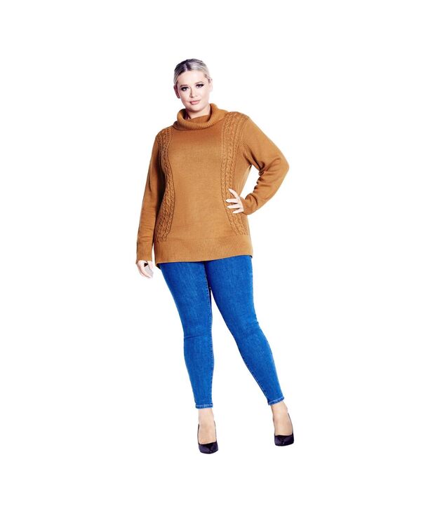 アベニュー レディース アウター ニット・セーター AVENUE Women's Rosie Cable Knit Sweater Almond 10,860円