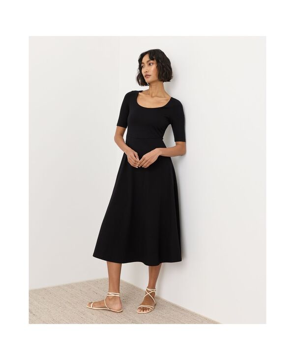 パクト レディース トップス ワンピース コットン Pact Women's Fit & Flare Signature Scoop Dress Made With Organicotton Black ブラック