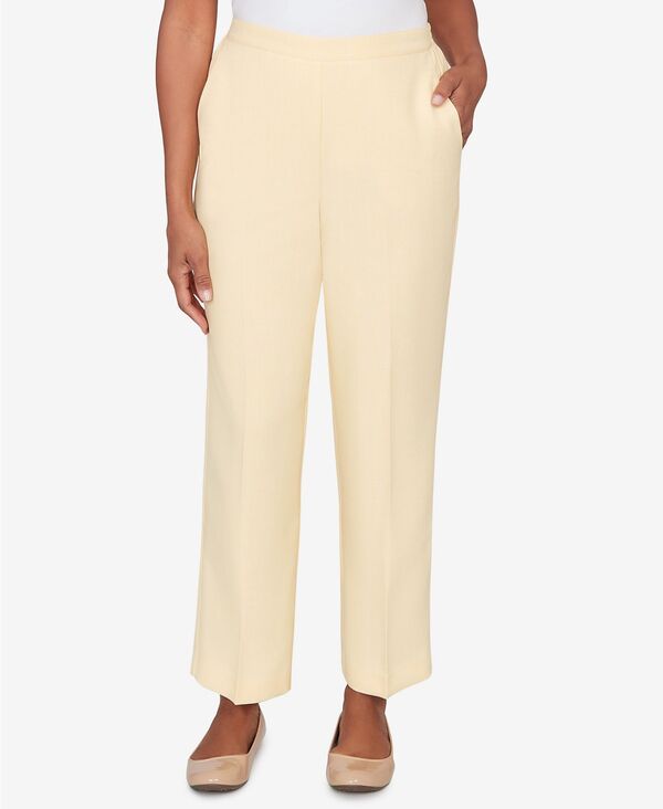 アルフレッド ダナー レディース ボトムス カジュアルパンツ プラスサイズ Alfredunner Plusize Al Fresco Tailored Flat Front Pants Daffodil