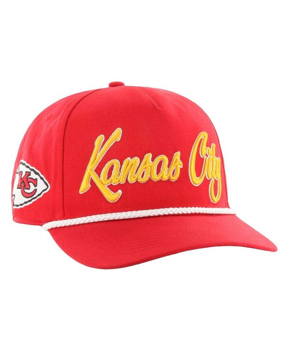 47 ブランド メンズ アクセサリー 帽子 '47 Brand Men's Red Kansas City Chiefs Overhand Hitch Adjustable Hat Red レッド