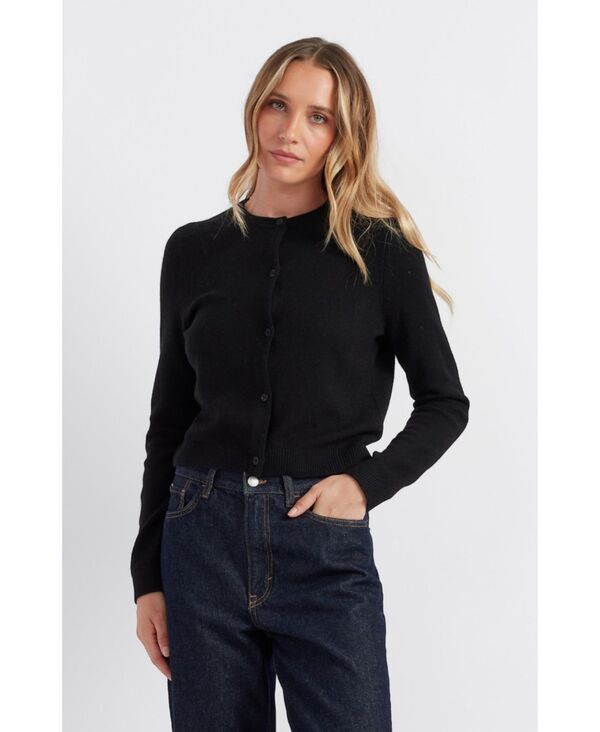 チンティアンドパーカー レディース アウター ニット・セーター カーディガン クロップド Chinti & Parker Women's Pure Cashmere Summer Cropped Cardigan Black ブラック