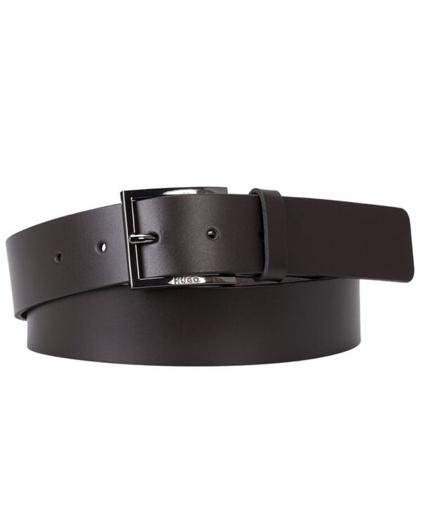 ヒューゴボス メンズ アクセサリー ベルト レザー ロゴ Hugo Boss Men's Embossed Logo Leather Belt Brown ブラウン