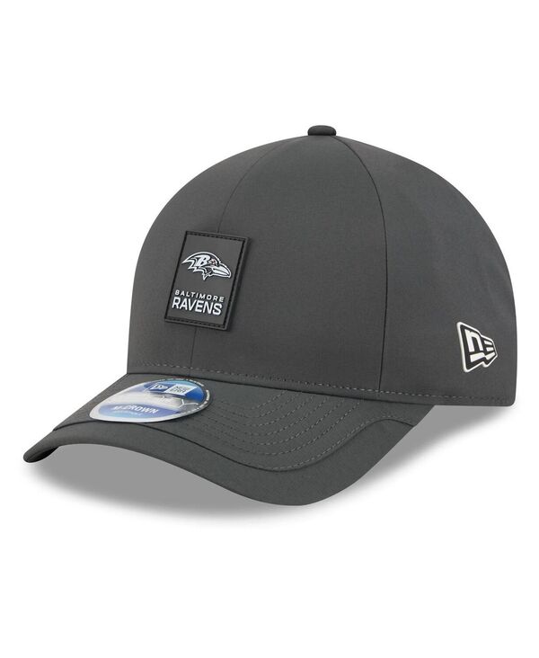 ニューエラ メンズ アクセサリー 帽子 New Era Men's Charcoal Baltimore Ravens 2025 Sideline Cold Weather 9FORTY M-Crown Adjustable Hat Charcoal チャコール