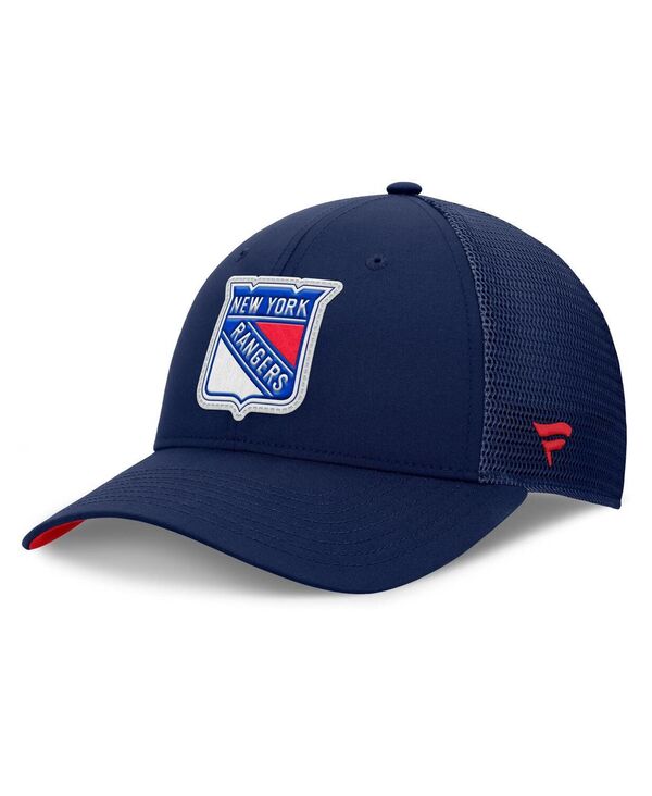 ファナティクス メンズ アクセサリー 帽子 Fanatics Men's Navy New York Rangers Authentic Pro Home Ice Trucker Adjustable Hat Navy ネイビー