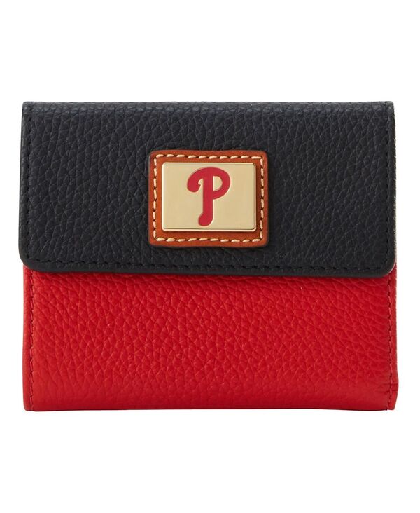 ドーネイアンドバーク レディース 佩び物 札入れ Dooney \u0026 Bourke Philadelphia Phillies Flap Credit Card Wallet Red 赤いこと