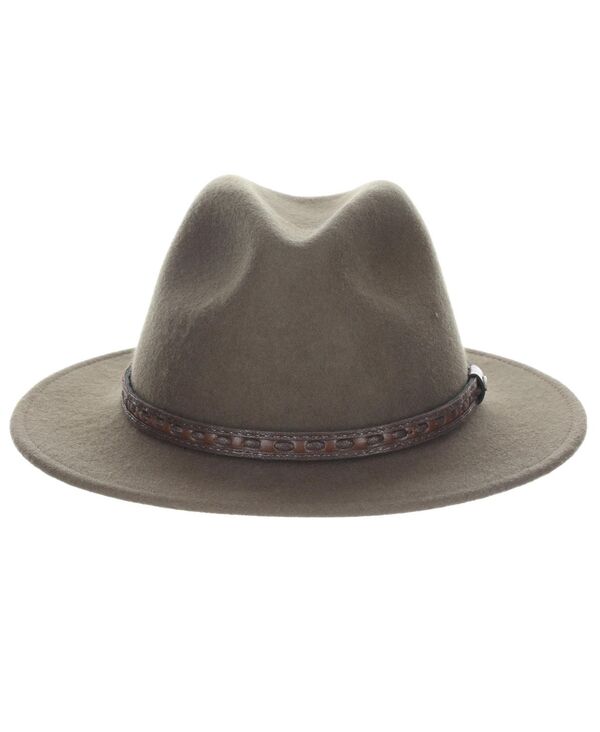 スカラ メンズ アクセサリー 帽子 ウール Scala Men's Crush Wool Felt Safari Hat Khaki カーキ|ReVida 店