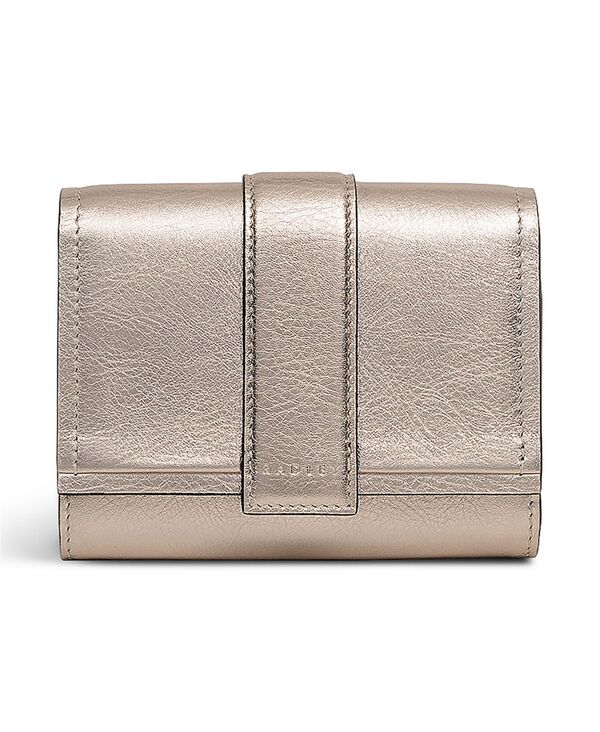 ラドリー 英国の首都 レディース 付属物 札入れ ミニ トール Radley London Sloane Mews Metallic Mini Flap Over Wallet Pyrite メタリック レディース財布-バッグ・小物・ブランド雑貨-財布・ケース