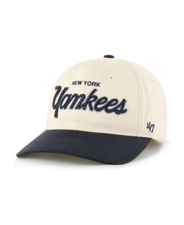 47 ブランド メンズ アクセサリー 帽子 '47 Brand Men's Natural New York Yankees Crosstown Franchise Fitted Hat Natural