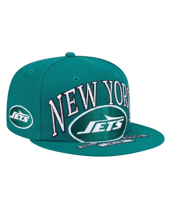 ニューエラ メンズ アクセサリー 帽子 New Era Men'sGreenew York Jets Oversized 59FIFTY Fitted Hat Green グリーン