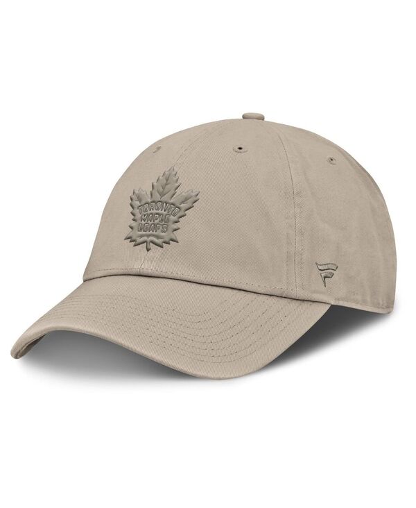 ファナティクス メンズ アクセサリー 帽子 Fanatics Men's Tan Toronto Mapleafs Authentic Proadjustable Hatan タン