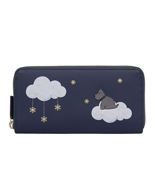 ラドリー ロンドン レディース アクセサリー 財布 Radley London It's Written In The Snowflakes Zip Around Wallet Dark Blue ブルー