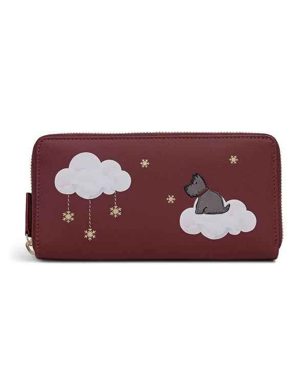 ラドリー ロンドン レディース アクセサリー 財布 Radley London It's Written In The Snowflakes Zip Around Wallet Dark Cherry