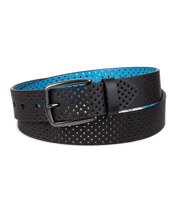 トッミーバハマ メンズ 付属品 胴締め なめし革 Tommy Bahama Men\u0027s Perforated Casualeather Belt Black 黒いこと