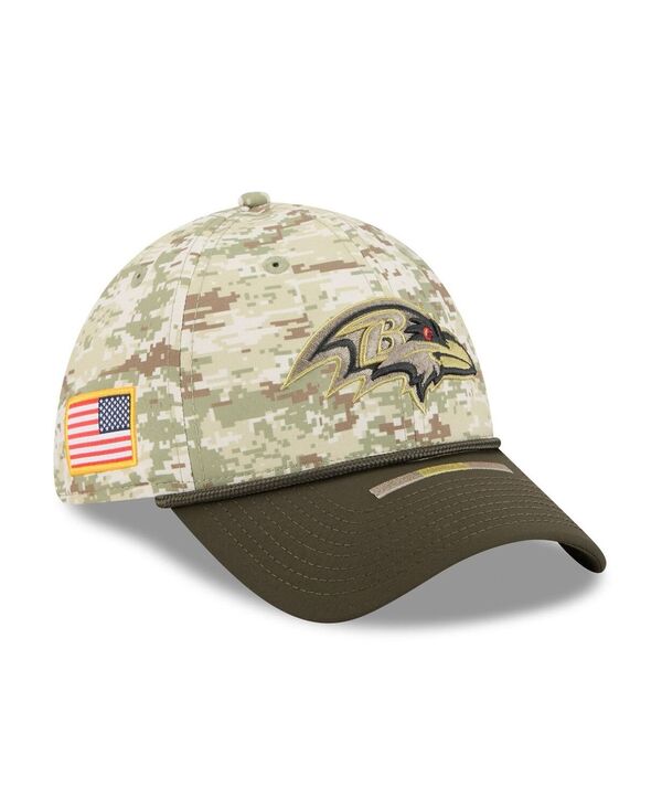 ニューエラ メンズ アクセサリー 帽子 New Era Men's Camo Baltimore Ravens 2025 Salute to Service 39THIRTY Flex Hat Camo