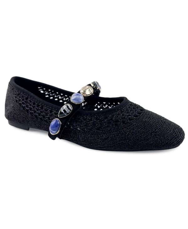 ケネスコール レディース シューズ パンプス Kenneth Cole New York Women's Zeta Mary Jane Ballet Flats Oxford Knit｜ReVida 店