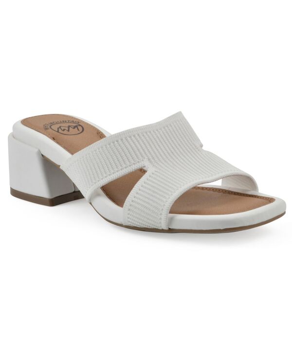 ホワイトマウンテン レディース シューズ サンダル White Mountain Women's Milled Round Toe Dressandals White Fabric ホワイト