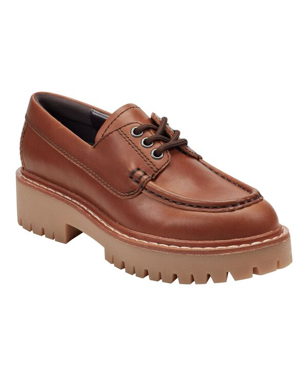 マーク・フィッシャー レディース シューズ パンプス ローファー Marc Fisher LTD Women's Nerida Lug Sole Loafers Cognac Leather