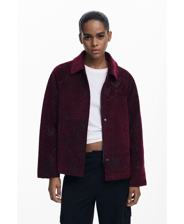 デジグアル レディース アウター ジャケット・ブルゾン コート Desigual Women's Textured short coat Orange オレンジ｜ReVida 店