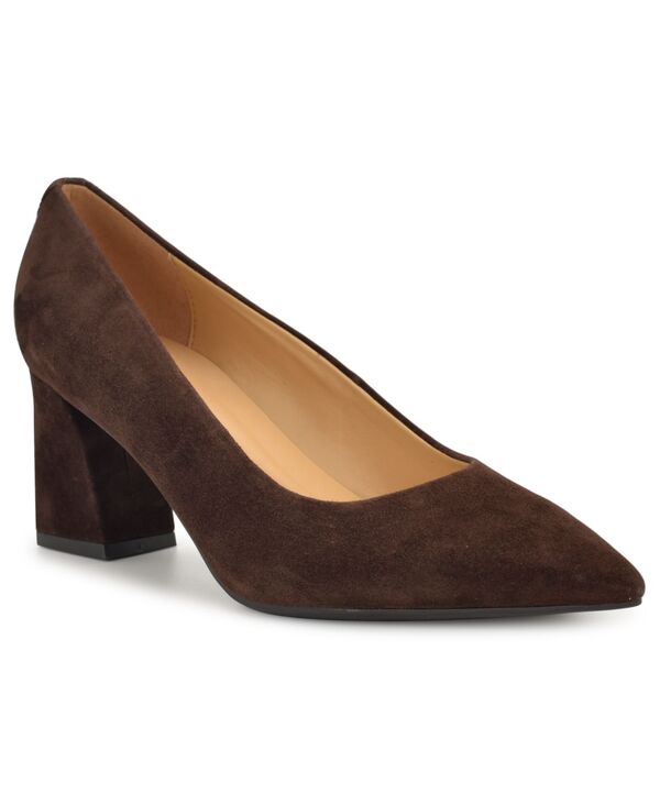 ナインウェスト レディース シューズ パンプス Nine West Women's Kalore 9X9 Slip-On Dress Pumps Dark Brown Suede ブラウン｜ReVida 店