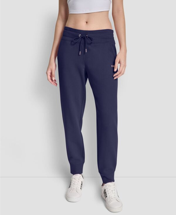 ダナ キャラン ニューヨーク レディース ボトムス カジュアルパンツ スリムフィットール DKNY Women's Metallic Bubble Slim Fit Jogger Pants Peacoat メタリック 8,610円