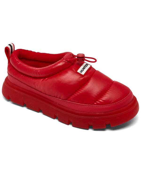 山立ち レディース シューズ スリッポン・ローファー Hunter Women\u0027s Madinsulated Wateresistant Slip-on Mules from Finish Line Medium Red 赤いこと 靴-レディース靴