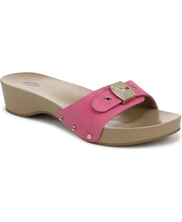 お医者さん・肩かけ レディース シューズ サンダル Dr. Scholl\u0027s Women\u0027s Classic Slide Sandals Pink Faux Leather サクラ色