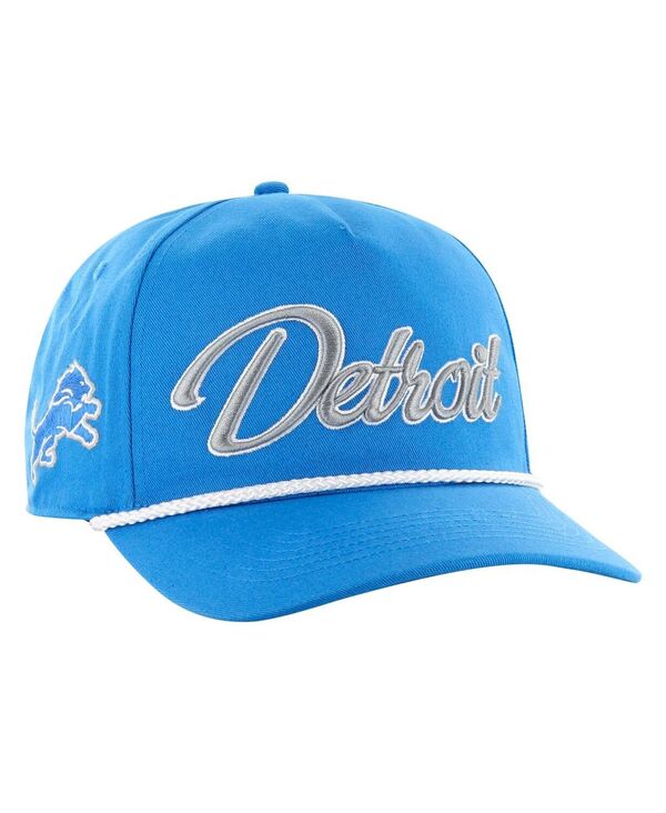 47 ブランド メンズ アクセサリー 帽子 '47 Brand Men's Blue Detroit Lions Overhand Hitch Adjustable Hat Blue ブルー｜ReVida 店